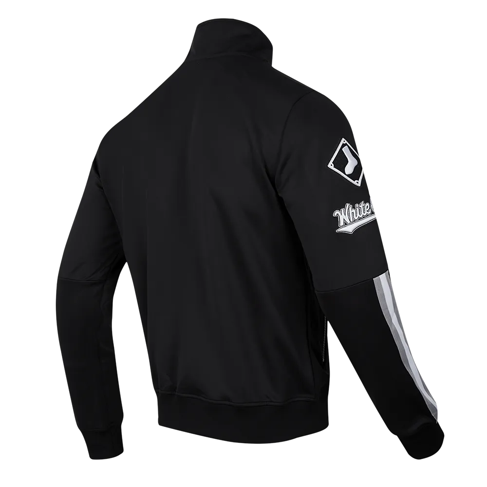 MLB CHICAGO WHITE SOX CLASSIC MEN'S TRACK JACKET (BLACK)