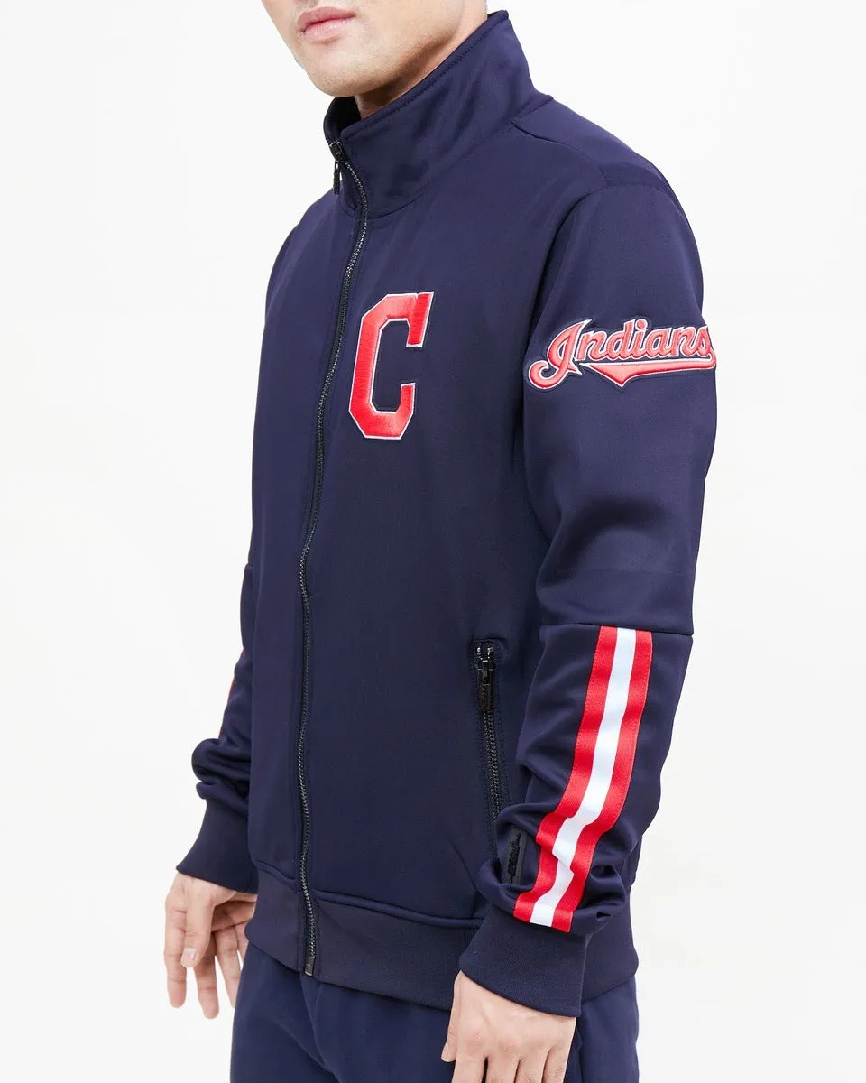 MLB CLEVELAND GUARDIANS CLASSIC MEN'S TRACK JACKET (MIDNIGHT NAVY)