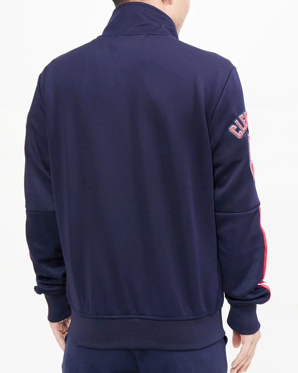 MLB CLEVELAND GUARDIANS CLASSIC MEN'S TRACK JACKET (MIDNIGHT NAVY)