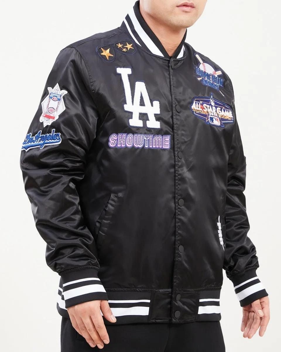 MLB LOS ANGELES DODGERS ALL STAR MEN'S TRACK JACKET (BLACK/WHITE)