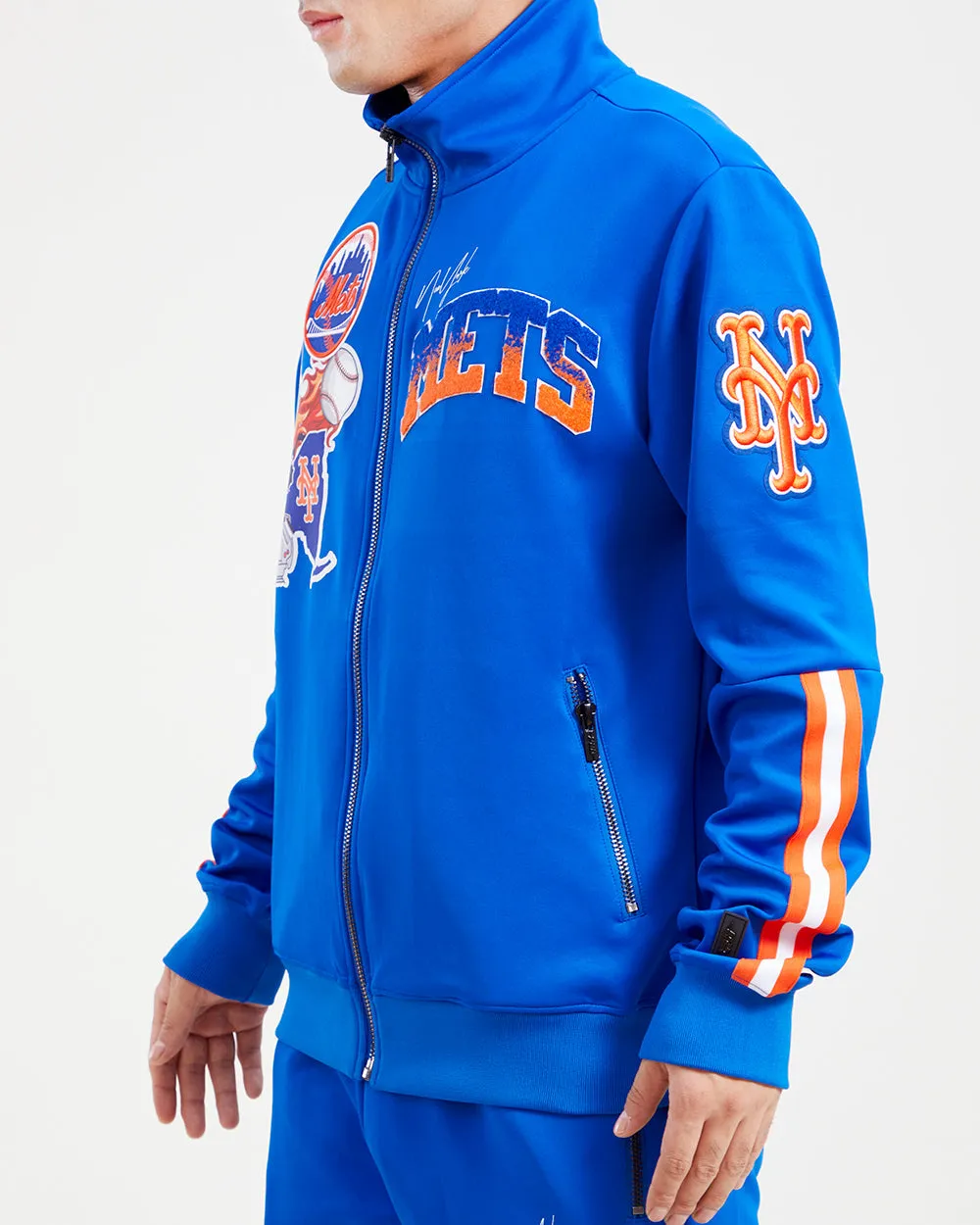 MLB NEW YORK METS HOMETOWN MEN'S TRACK JACKET (ROYAL BLUE)