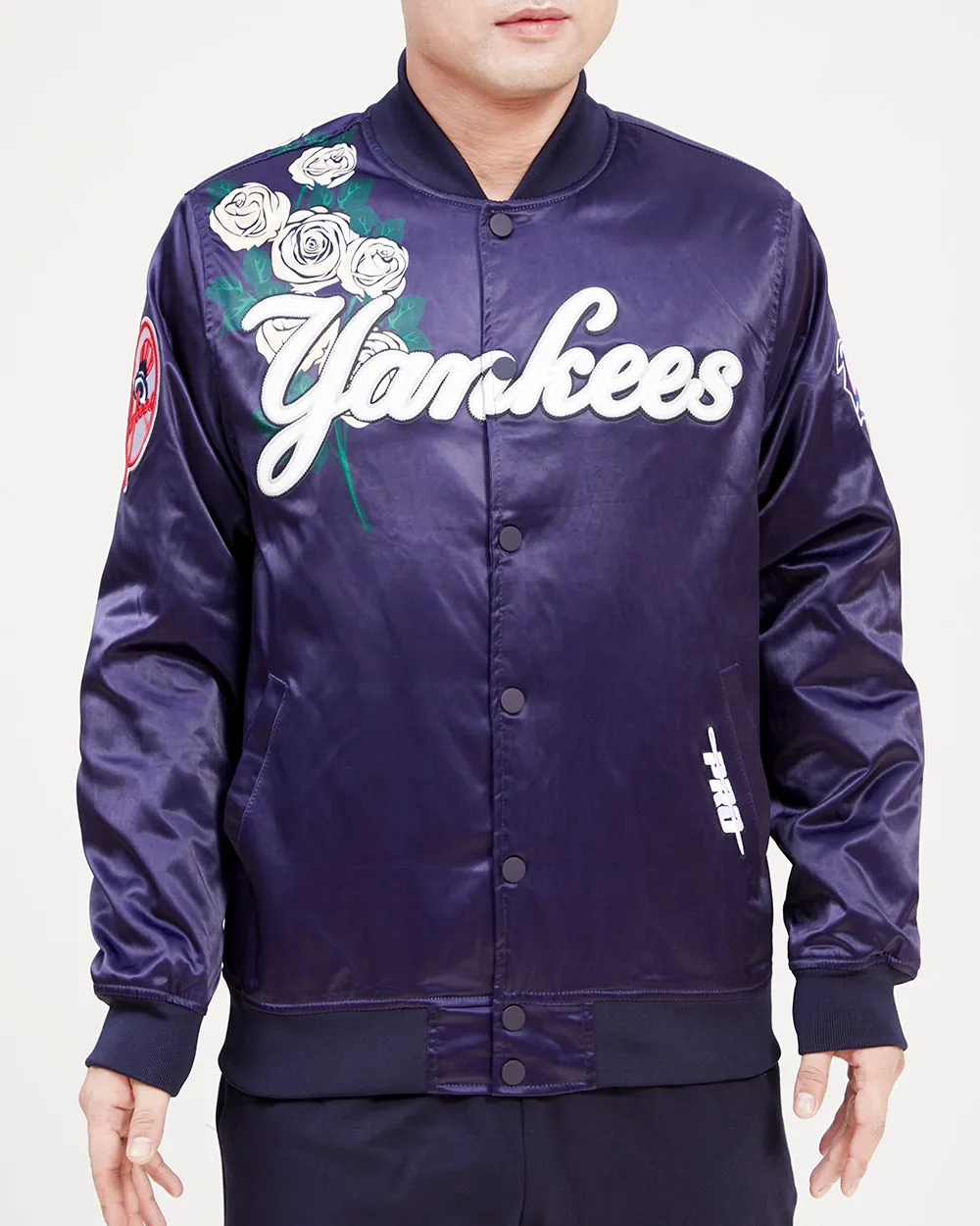 MLB NEW YORK YANKEES ROSES MEN'S TRACK JACKET (MIDNIGHT NAVY/MULTI)