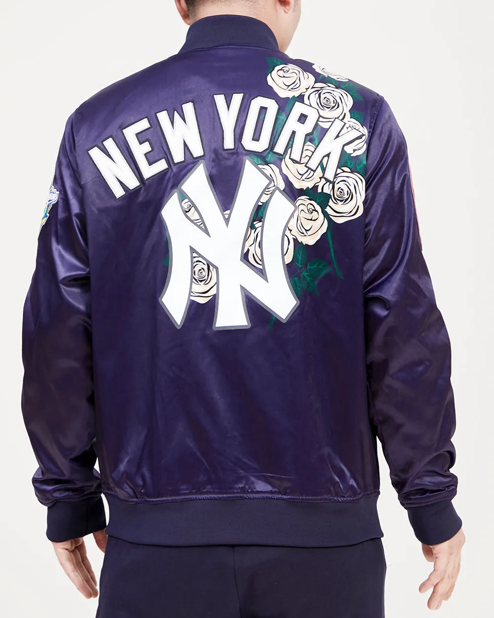 MLB NEW YORK YANKEES ROSES MEN'S TRACK JACKET (MIDNIGHT NAVY/MULTI)