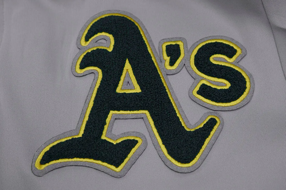 MLB OAKLAND ATHLETICS CLASSIC MEN'S DK TRACK JACKET (GRAY)