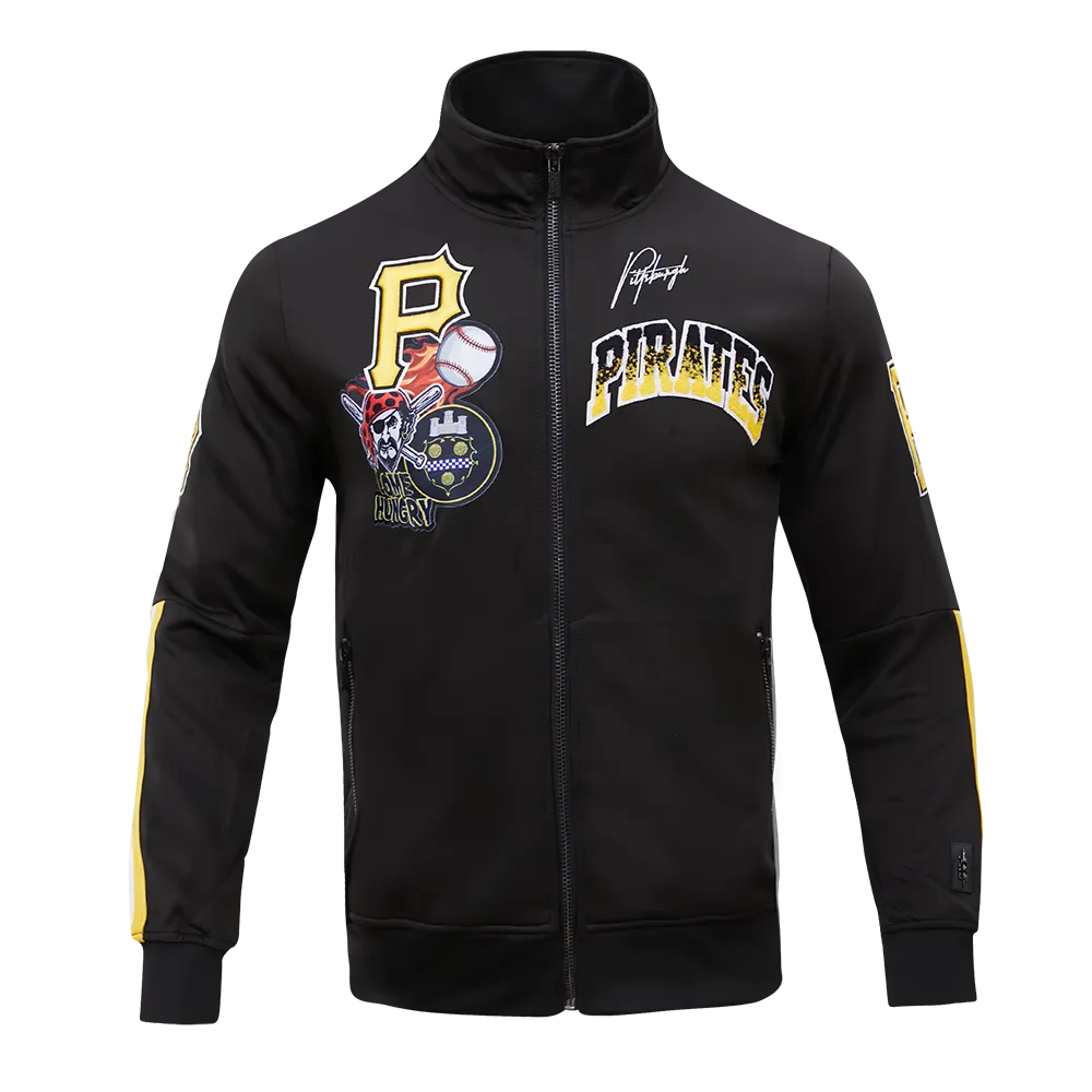 MLB PITTSBURGH PIRATES HOMETOWN MEN'S TRACK JACKET (BLACK)