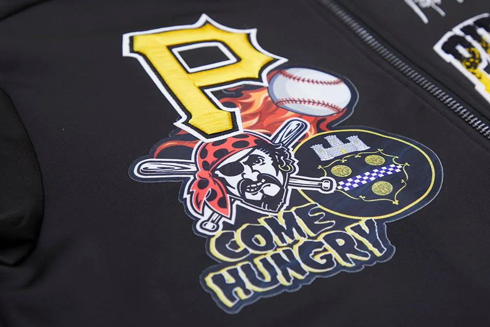 MLB PITTSBURGH PIRATES HOMETOWN MEN'S TRACK JACKET (BLACK)