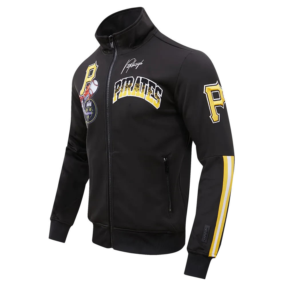 MLB PITTSBURGH PIRATES HOMETOWN MEN'S TRACK JACKET (BLACK)