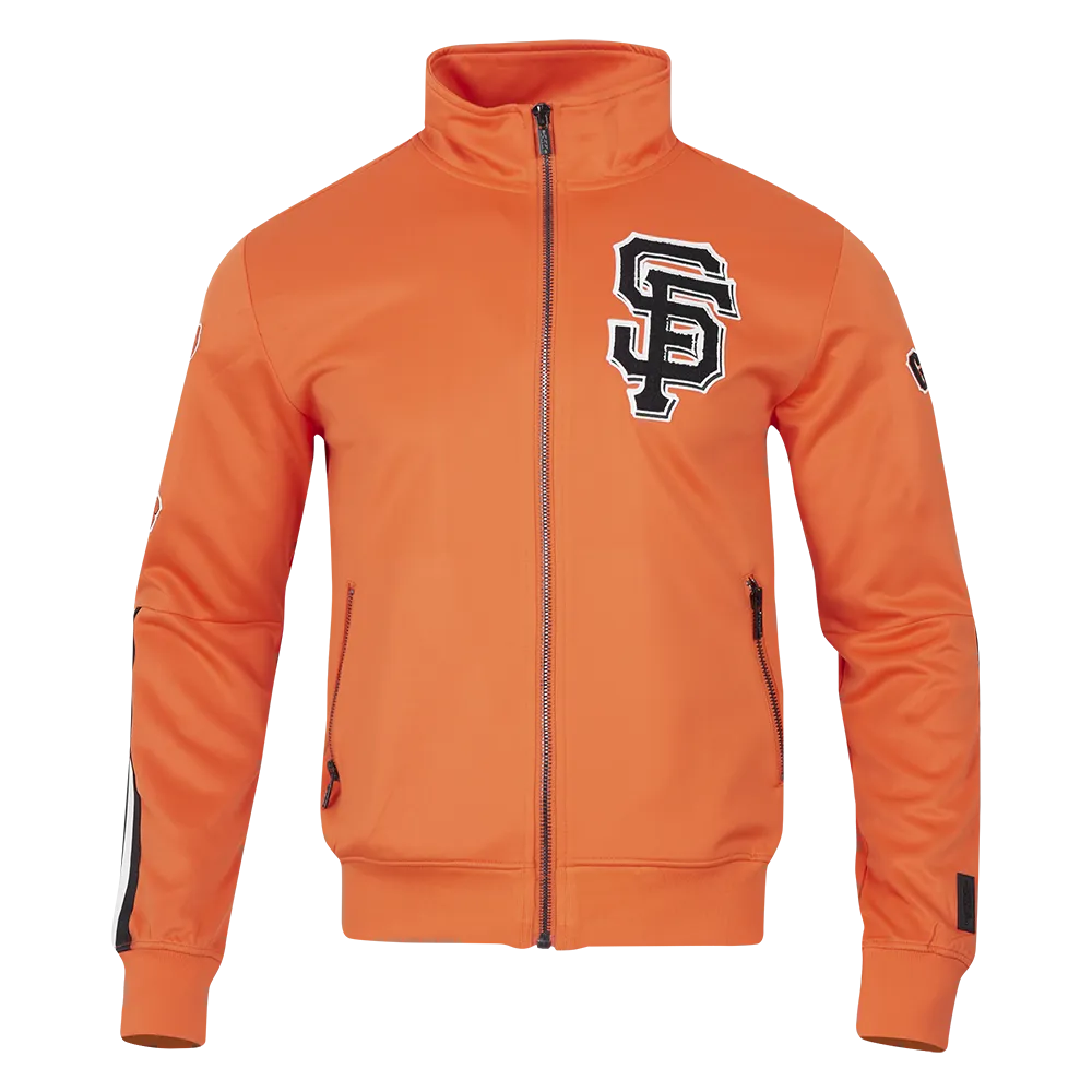 MLB SAN FRANCISCO GIANTS CLASSIC MEN'S DK TRACK JACKET (ORANGE)