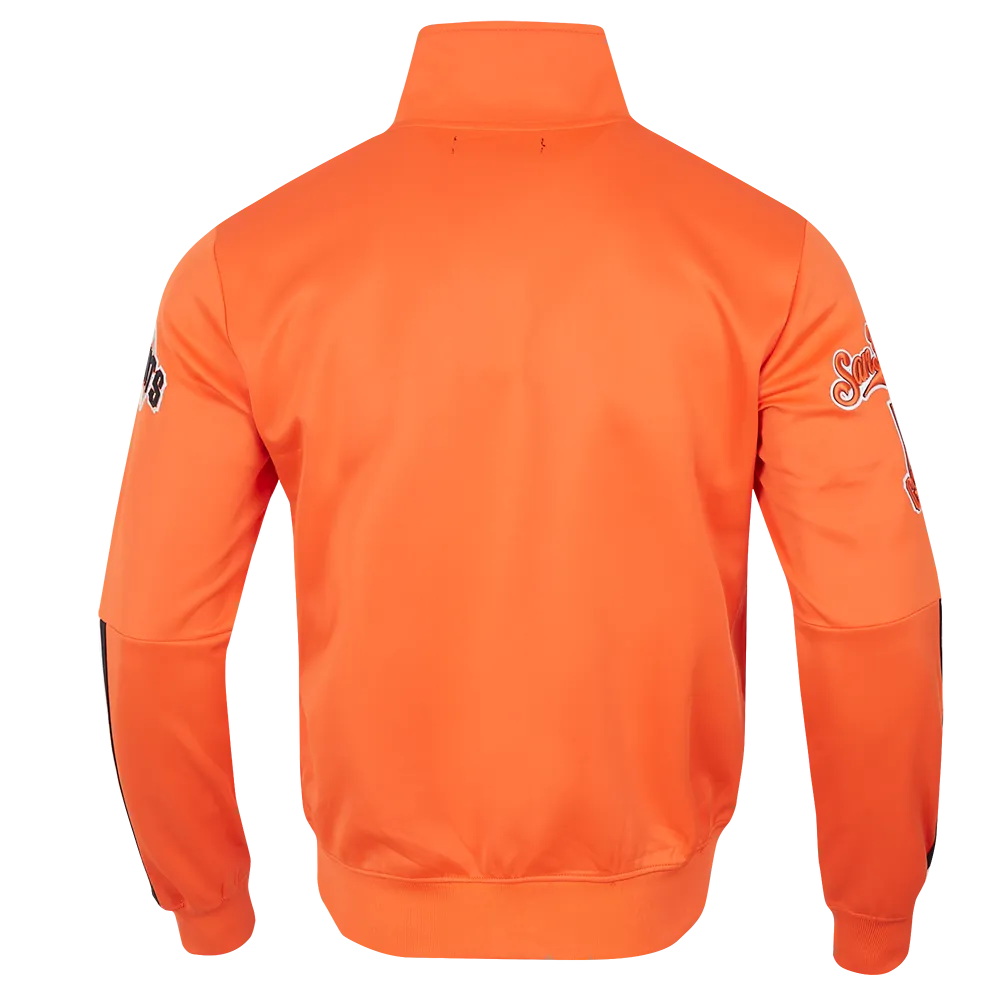 MLB SAN FRANCISCO GIANTS CLASSIC MEN'S DK TRACK JACKET (ORANGE)