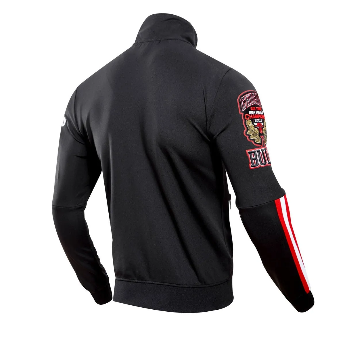 NBA CHICAGO BULLS CLASSIC MEN'S TRACK JACKET (BLACK)