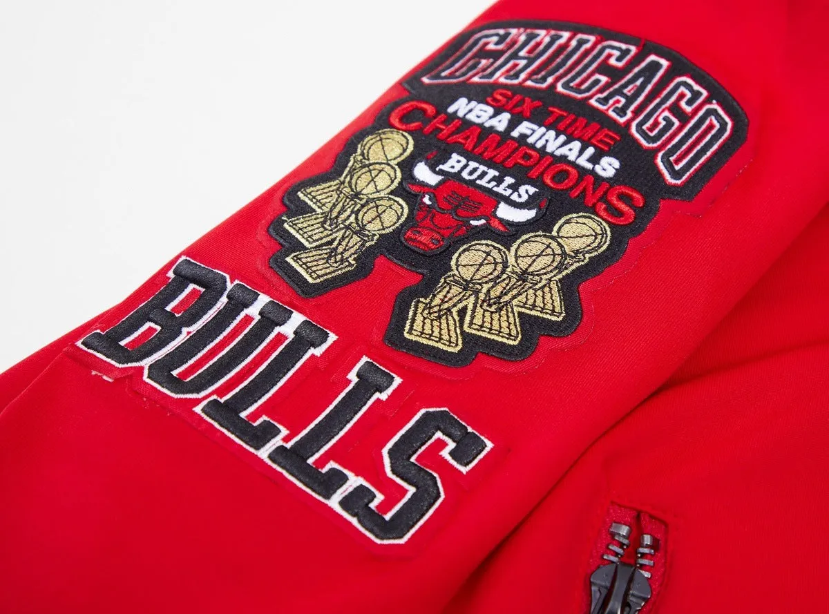 NBA CHICAGO BULLS CLASSIC MEN'S TRACK JACKET (RED)