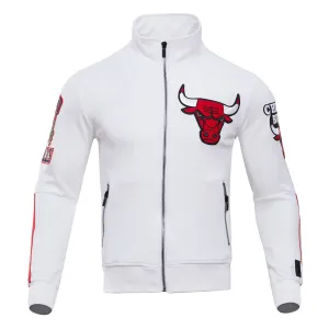 NBA CHICAGO BULLS CLASSIC MEN'S TRACK JACKET (WHITE)