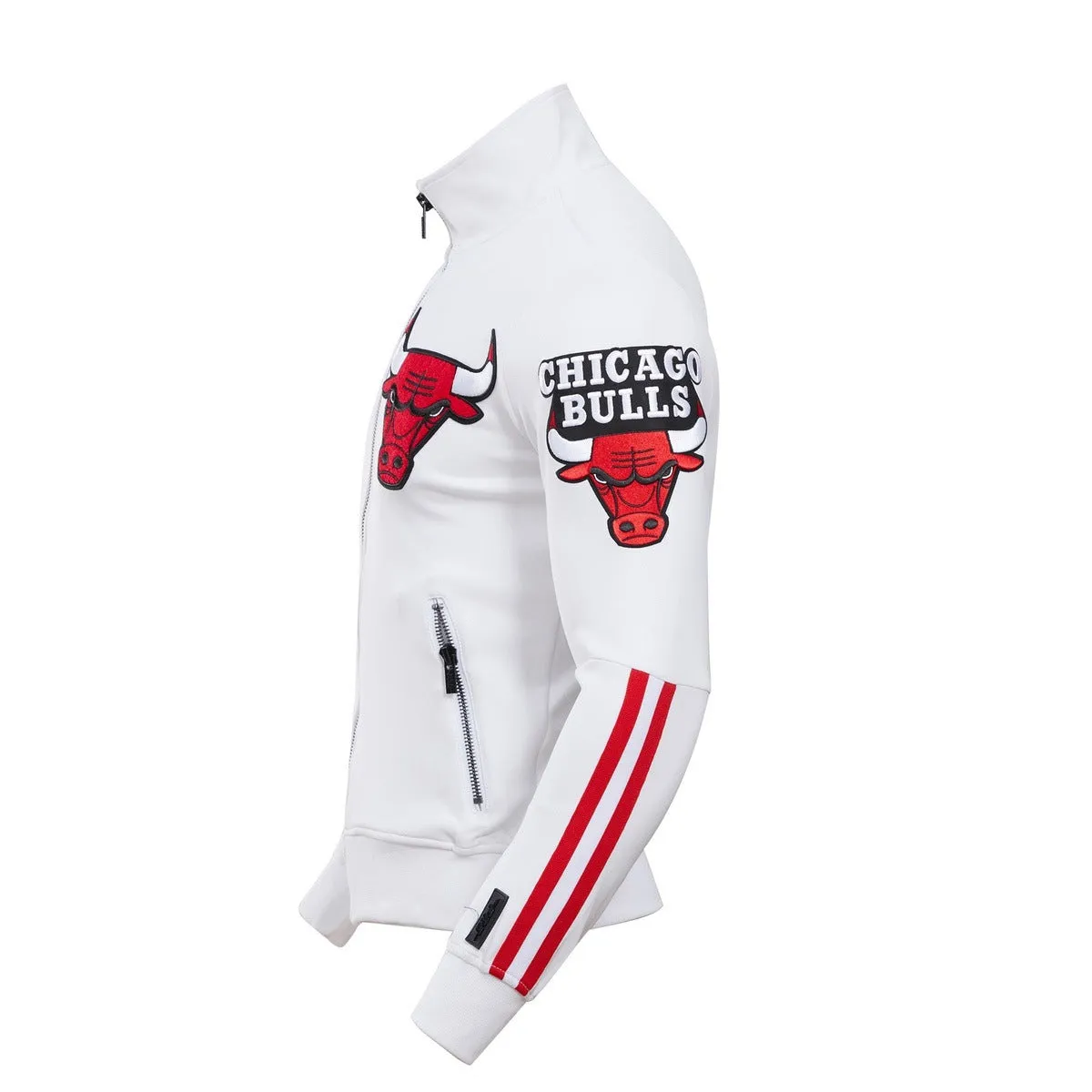 NBA CHICAGO BULLS CLASSIC MEN'S TRACK JACKET (WHITE)