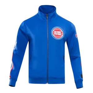 NBA DETROIT PISTONS CLASSIC MEN'S DK TRACK JACKET (ROYAL BLUE/RED)