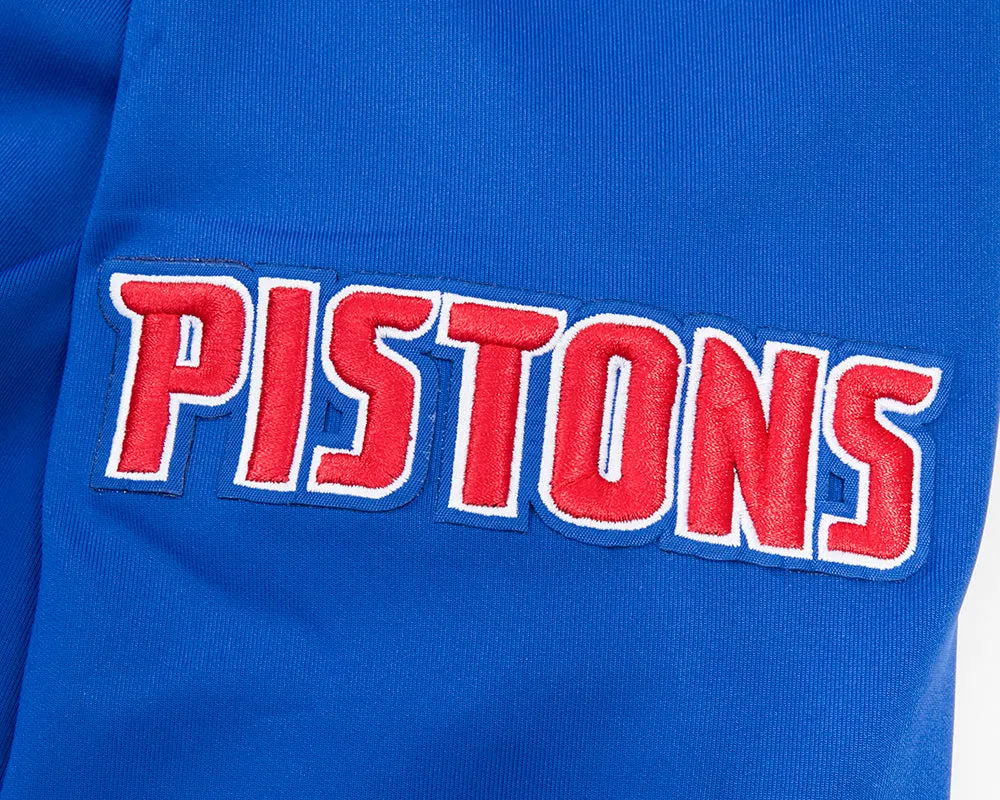 NBA DETROIT PISTONS CLASSIC MEN'S DK TRACK JACKET (ROYAL BLUE/RED)