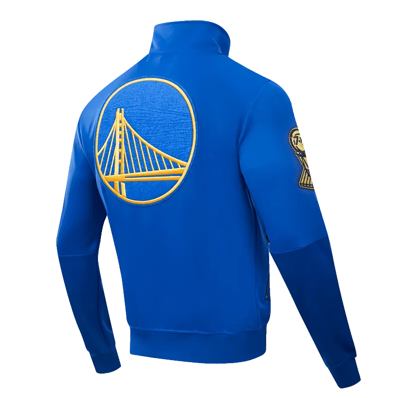 NBA GOLDEN STATE WARRIORS HOMETOWN MEN'S TRACK JACKET (ROYAL BLUE)