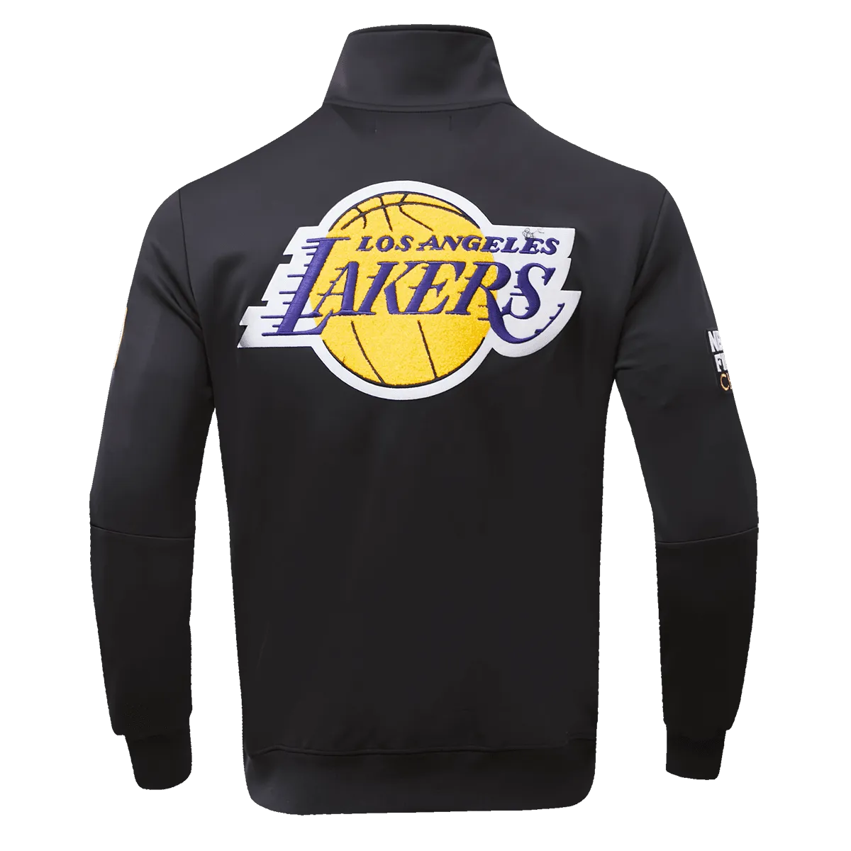 NBA LOS ANGELES LAKERS GRADIENT LOGO MEN'S TRACK JACKET (BLACK/PURPLE)