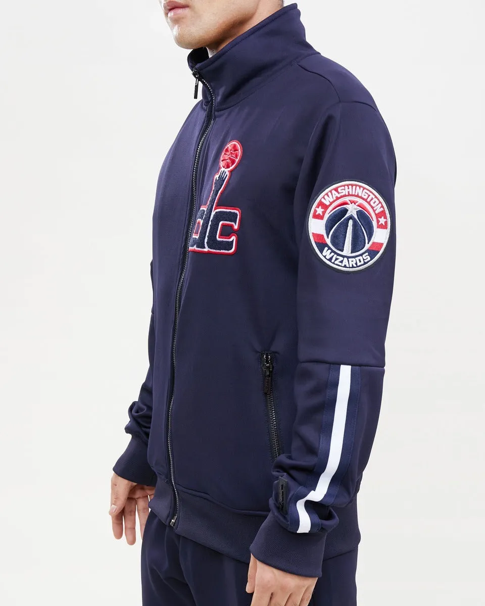 NBA WASHINGTON WIZARDS CLASSIC MEN'S TRACK JACKET (MIDNIGHT NAVY)