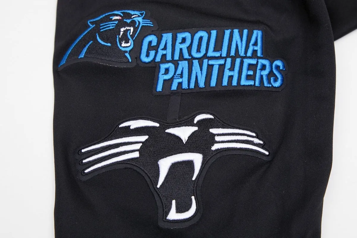 NFL CAROLINA PANTHERS CLASSIC MEN'S TRACK JACKET (BLACK)