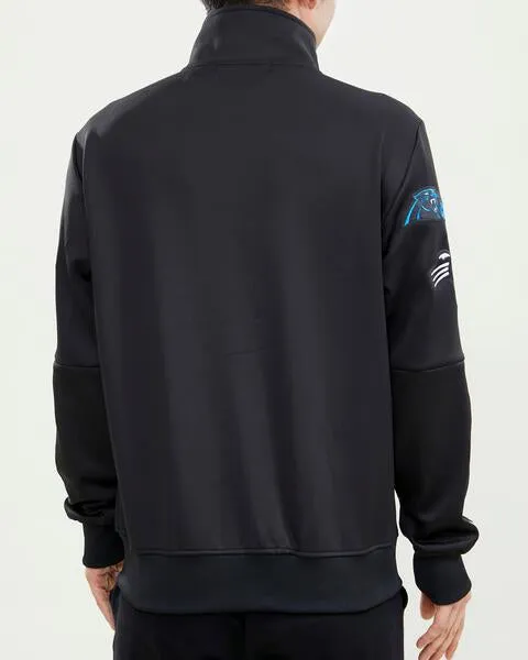 NFL CAROLINA PANTHERS CLASSIC MEN'S TRACK JACKET (BLACK)