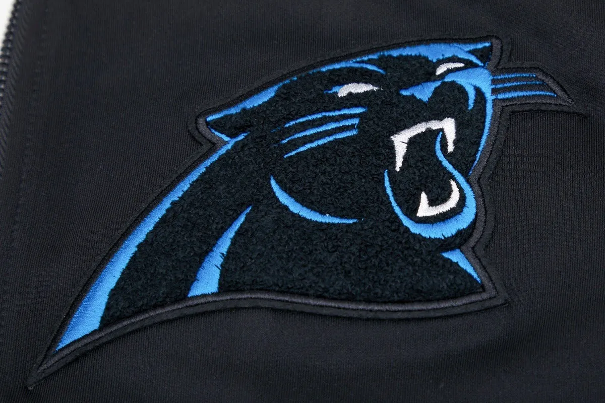 NFL CAROLINA PANTHERS CLASSIC MEN'S TRACK JACKET (BLACK)