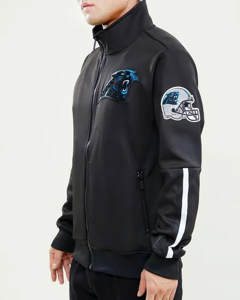 NFL CAROLINA PANTHERS CLASSIC MEN'S TRACK JACKET (BLACK)