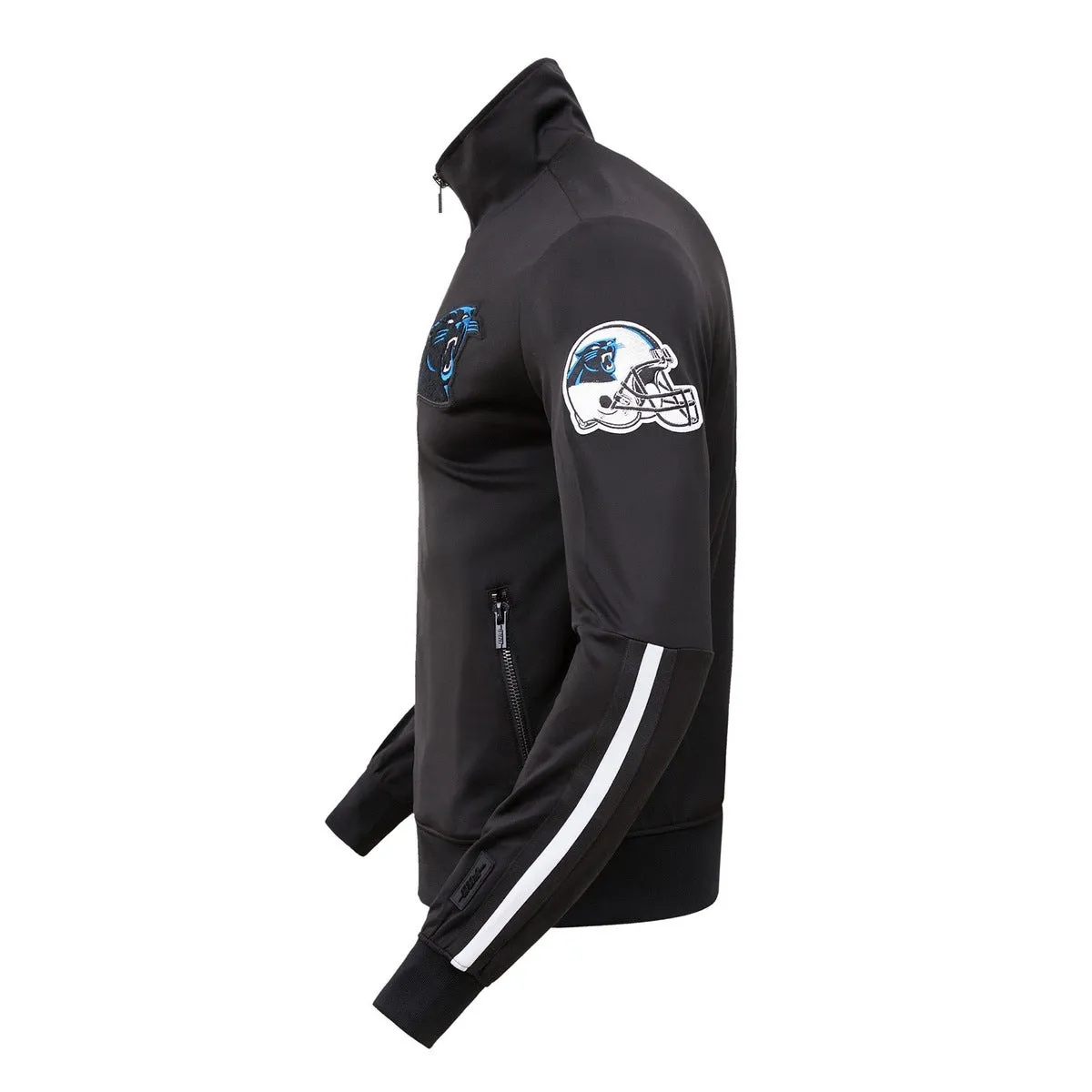 NFL CAROLINA PANTHERS CLASSIC MEN'S TRACK JACKET (BLACK)