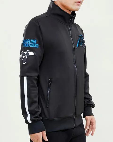 NFL CAROLINA PANTHERS CLASSIC MEN'S TRACK JACKET (BLACK)