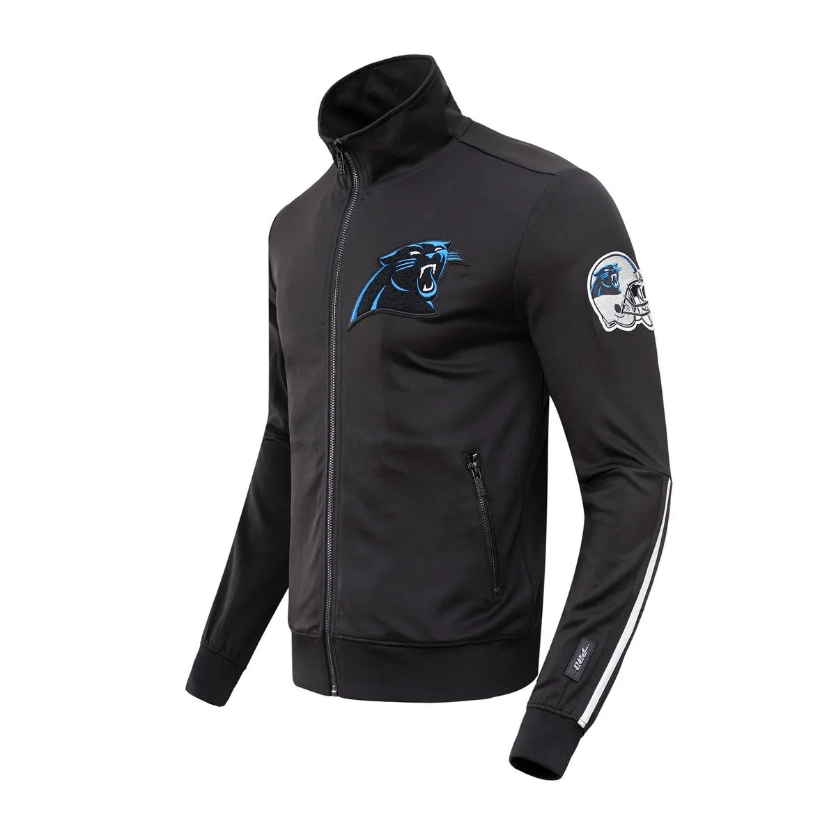 NFL CAROLINA PANTHERS CLASSIC MEN'S TRACK JACKET (BLACK)