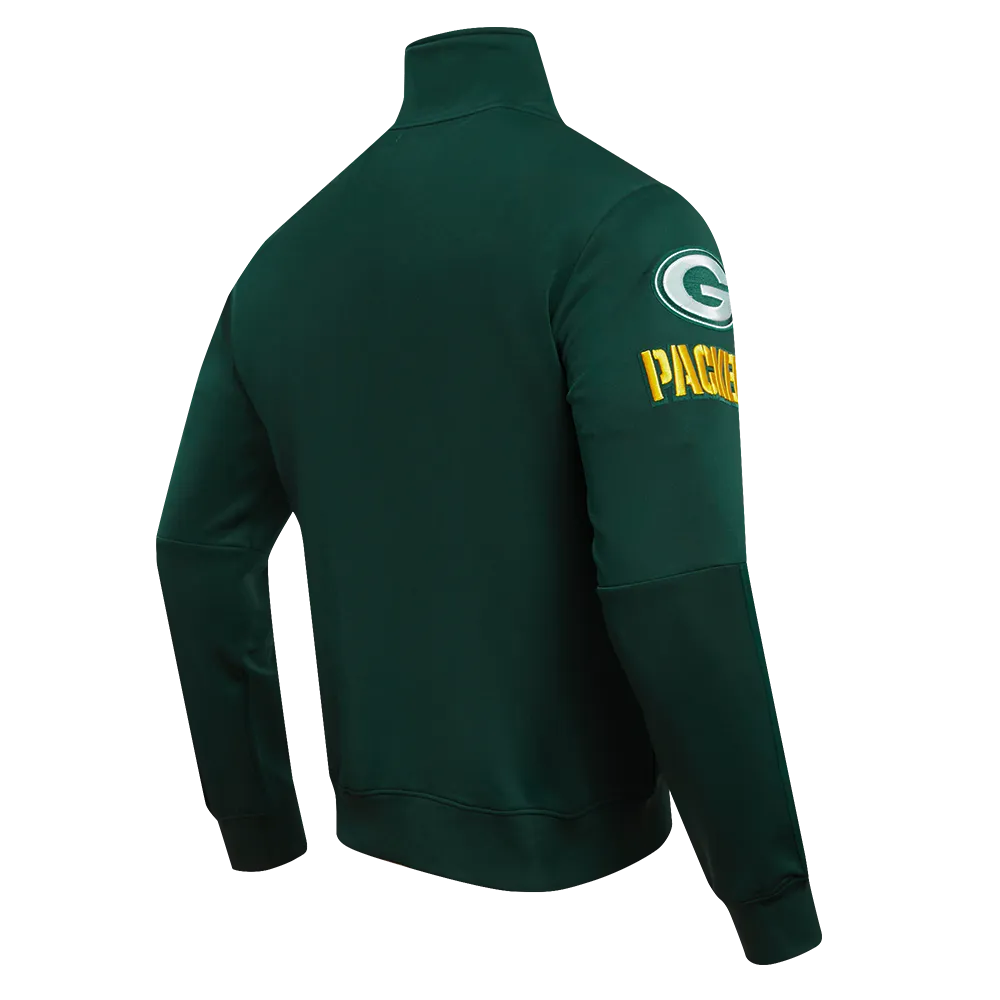 NFL GREEN BAY PACKERS CLASSIC MEN'S DK TRACK JACKET (FOREST GREEN)