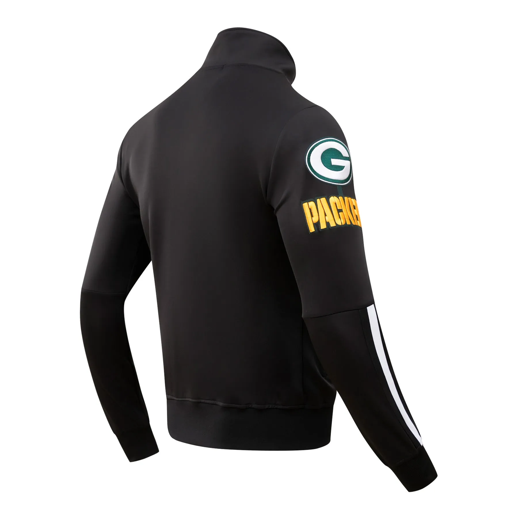 NFL GREEN BAY PACKERS CLASSIC MEN'S TRACK JACKET (BLACK)