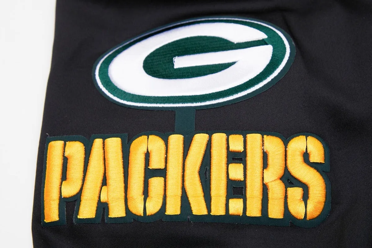 NFL GREEN BAY PACKERS CLASSIC MEN'S TRACK JACKET (BLACK)