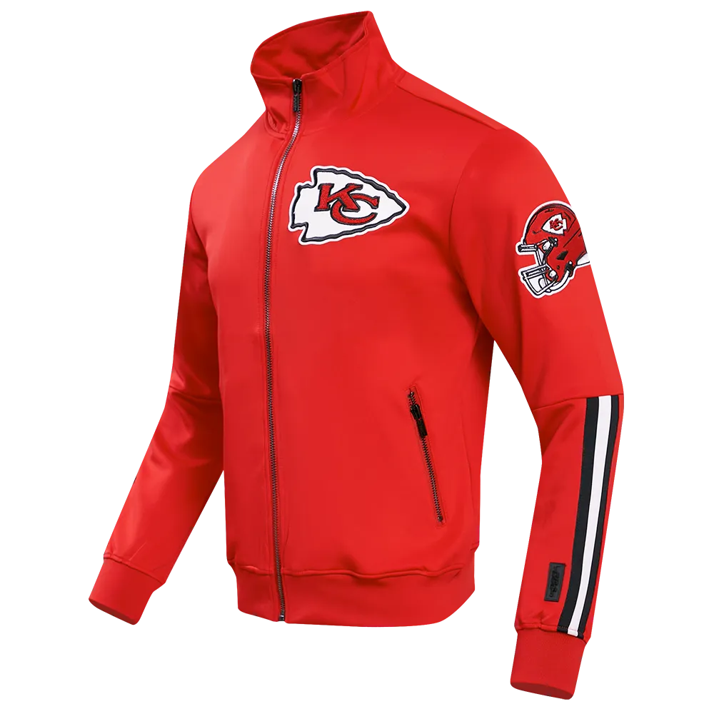 NFL KANSAS CITY CHIEFS CLASSIC MEN'S DK TRACK JACKET (RED)