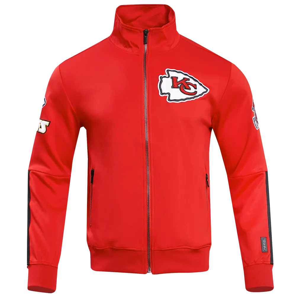 NFL KANSAS CITY CHIEFS CLASSIC MEN'S DK TRACK JACKET (RED)