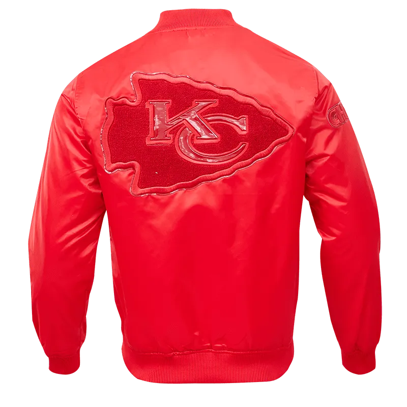 NFL KANSAS CITY CHIEFS CLASSIC TRIPLE RED MEN'S TRACK JACKET (TRIPLE RED)