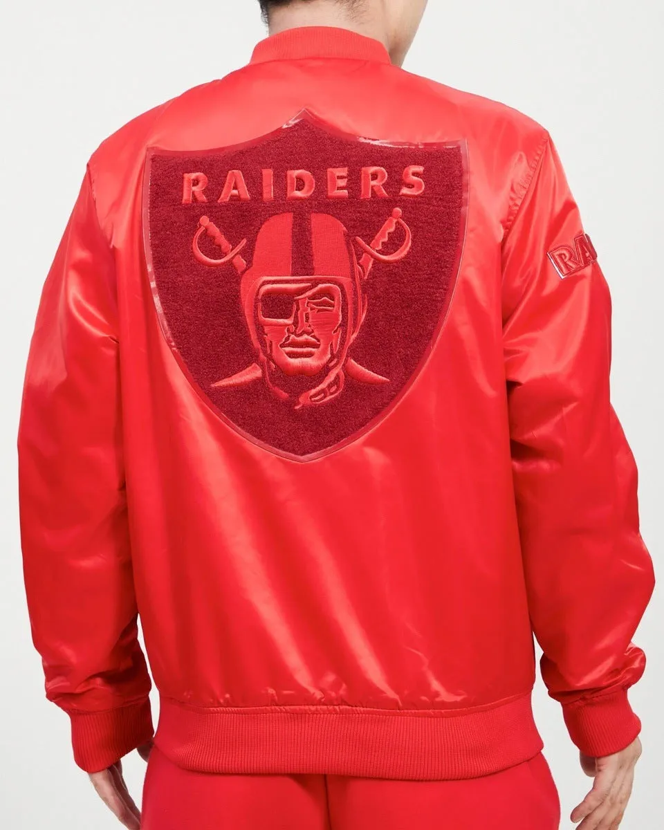 NFL LAS VEGAS RAIDERS CLASSIC TRIPLE RED MEN'S TRACK JACKET (TRIPLE RED)