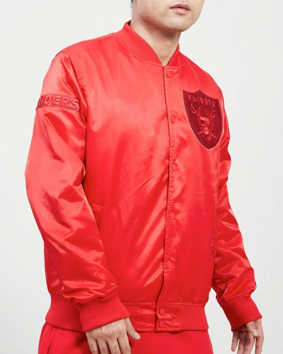 NFL LAS VEGAS RAIDERS CLASSIC TRIPLE RED MEN'S TRACK JACKET (TRIPLE RED)