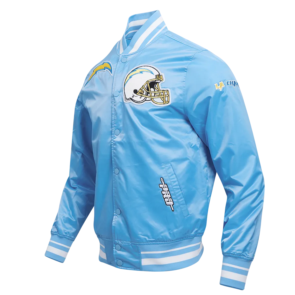 NFL LOS ANGELES CHARGERS MASHUP MEN'S TRACK JACKET (LIGHT BLUE)