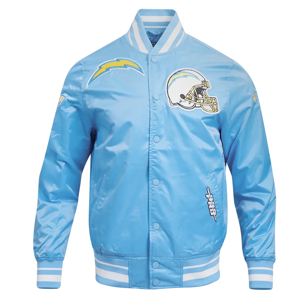 NFL LOS ANGELES CHARGERS MASHUP MEN'S TRACK JACKET (LIGHT BLUE)