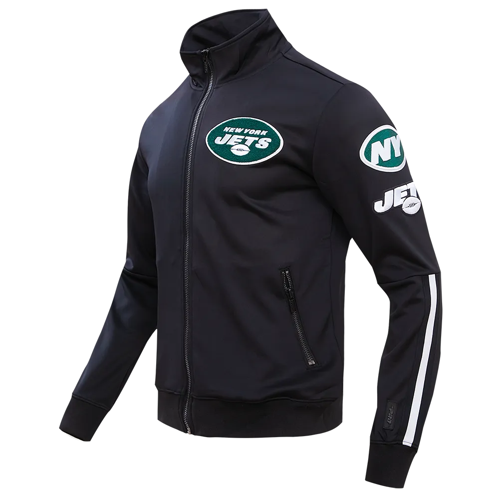 NFL NEW YORK JETS CLASSIC MEN'S DK TRACK JACKET (BLACK)