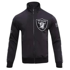 NFL OAKLAND RAIDERS CLASSIC MEN'S DK TRACK JACKET (BLACK)