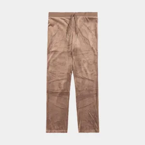 OG Big Bling Velour Womens Track Pants (Brown Sugar)