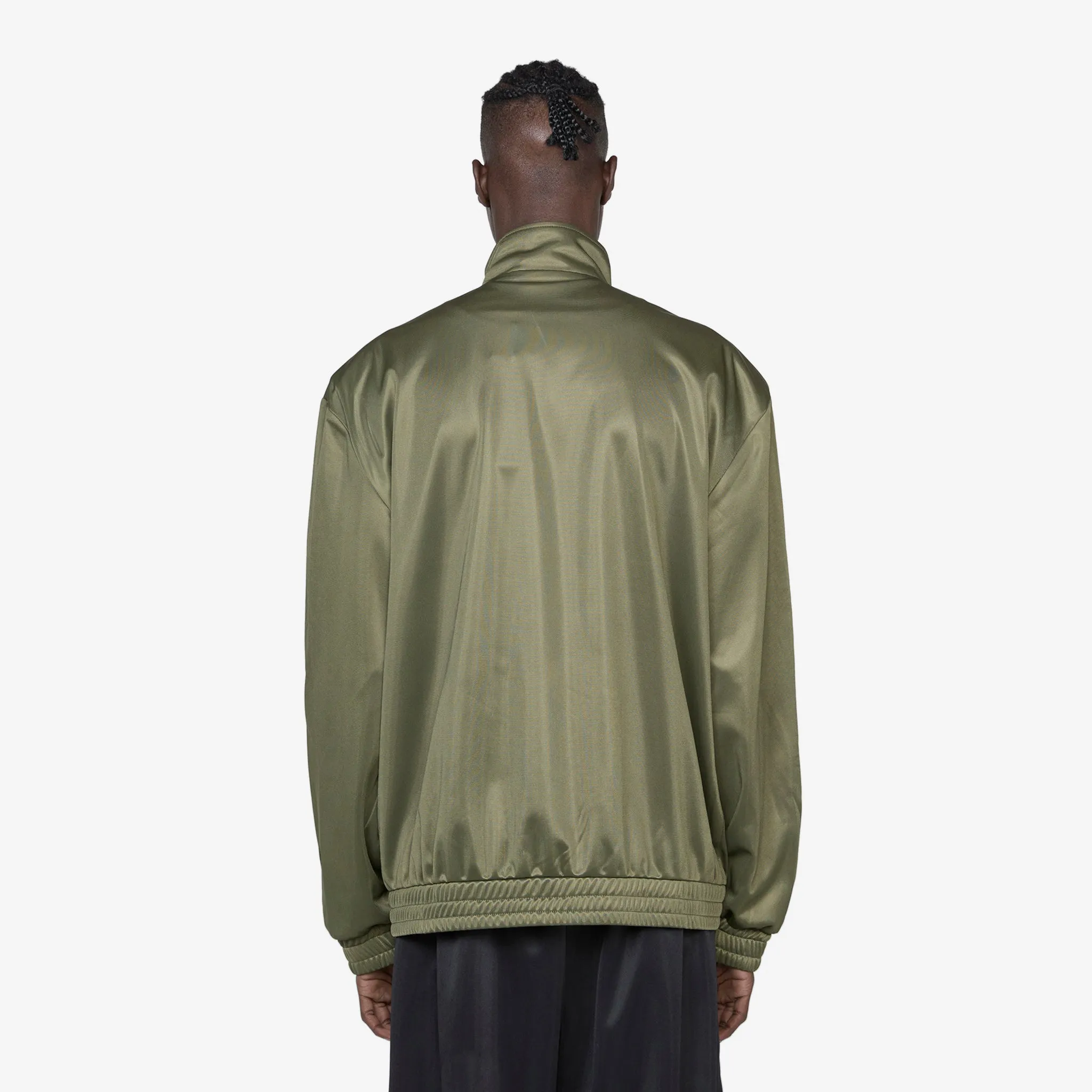 Oversized Track Jacket Dark Green