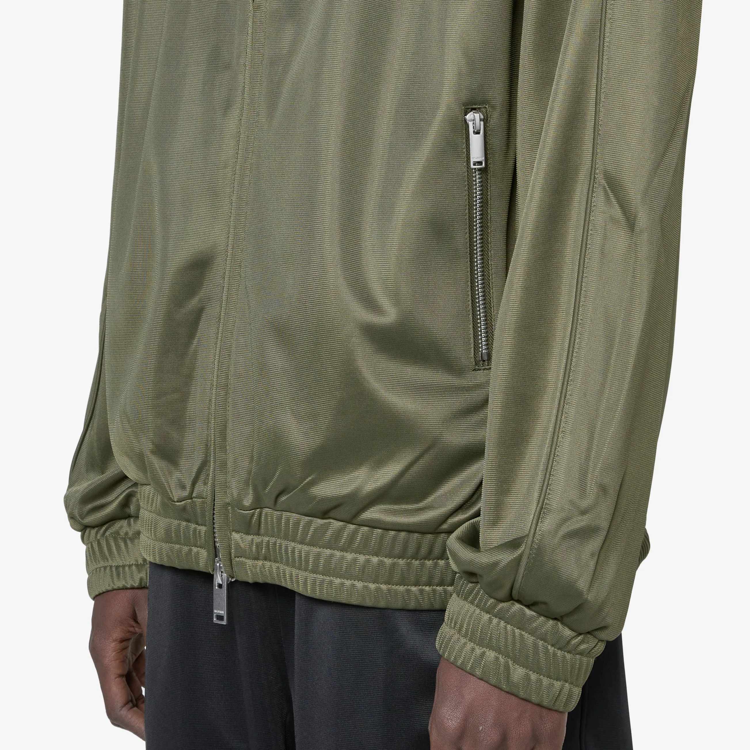 Oversized Track Jacket Dark Green