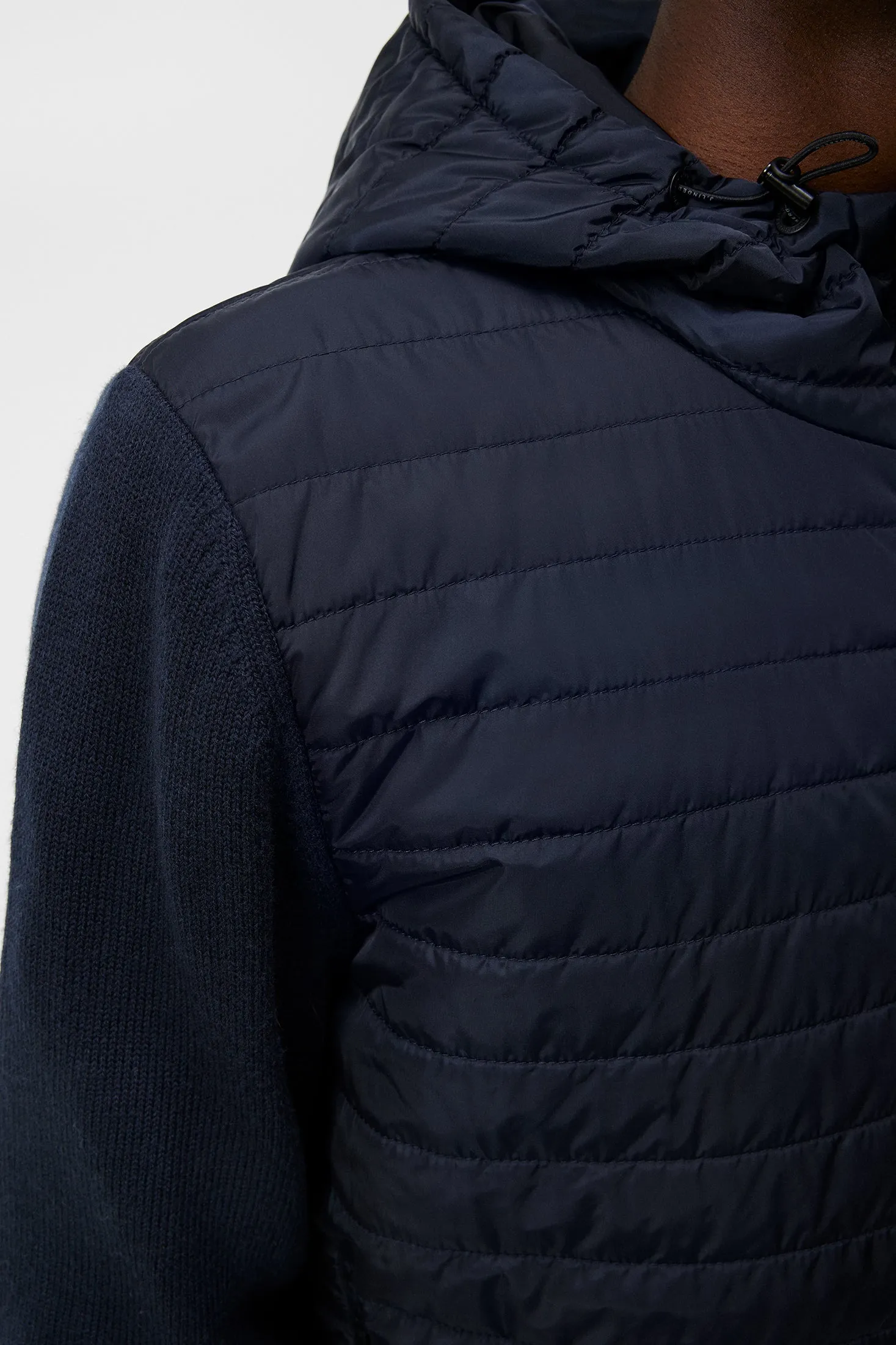 Pierre Knitted Hybrid Jacket / JL Navy