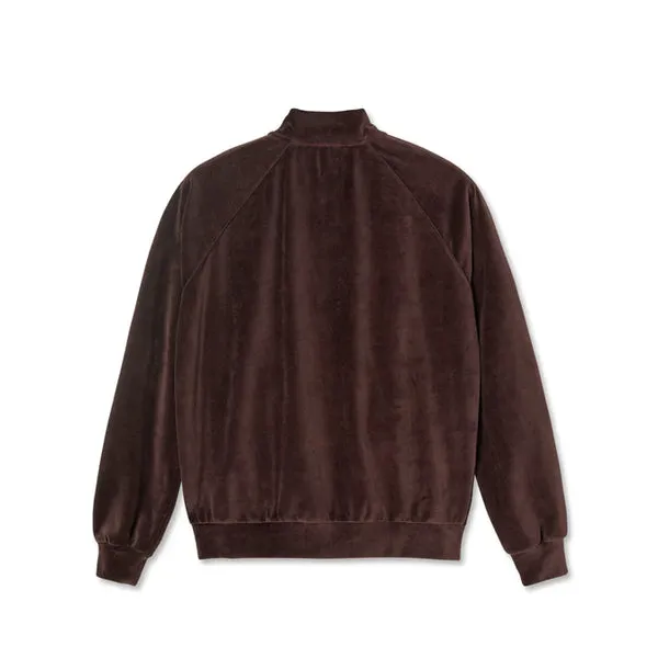 Polar Skate Velour Track Jacket - Bordeaux