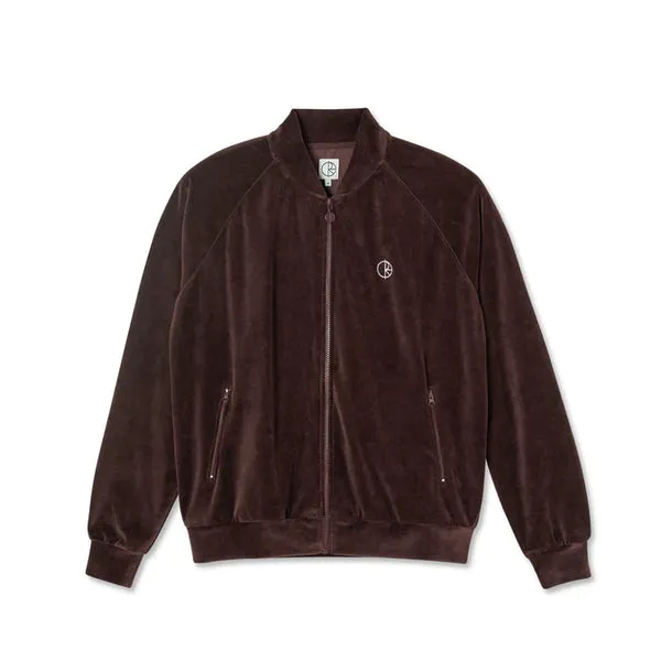 Polar Skate Velour Track Jacket - Bordeaux