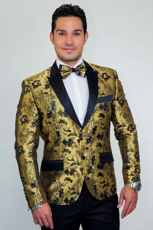 "Amsterdam" Gold Tuxedo Jacket