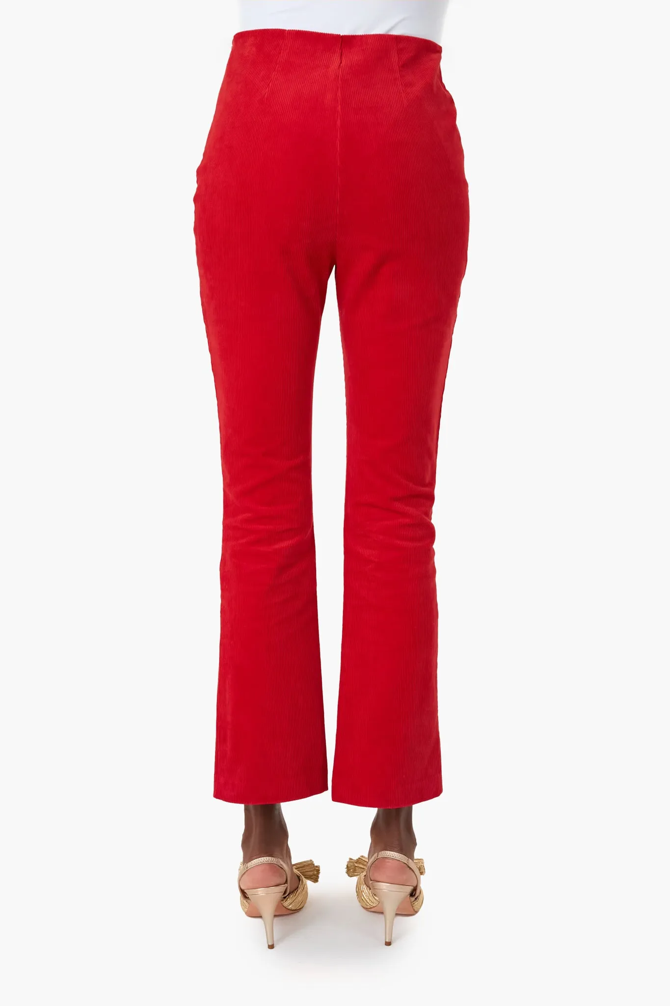 Red Corduroy Ashford Pants