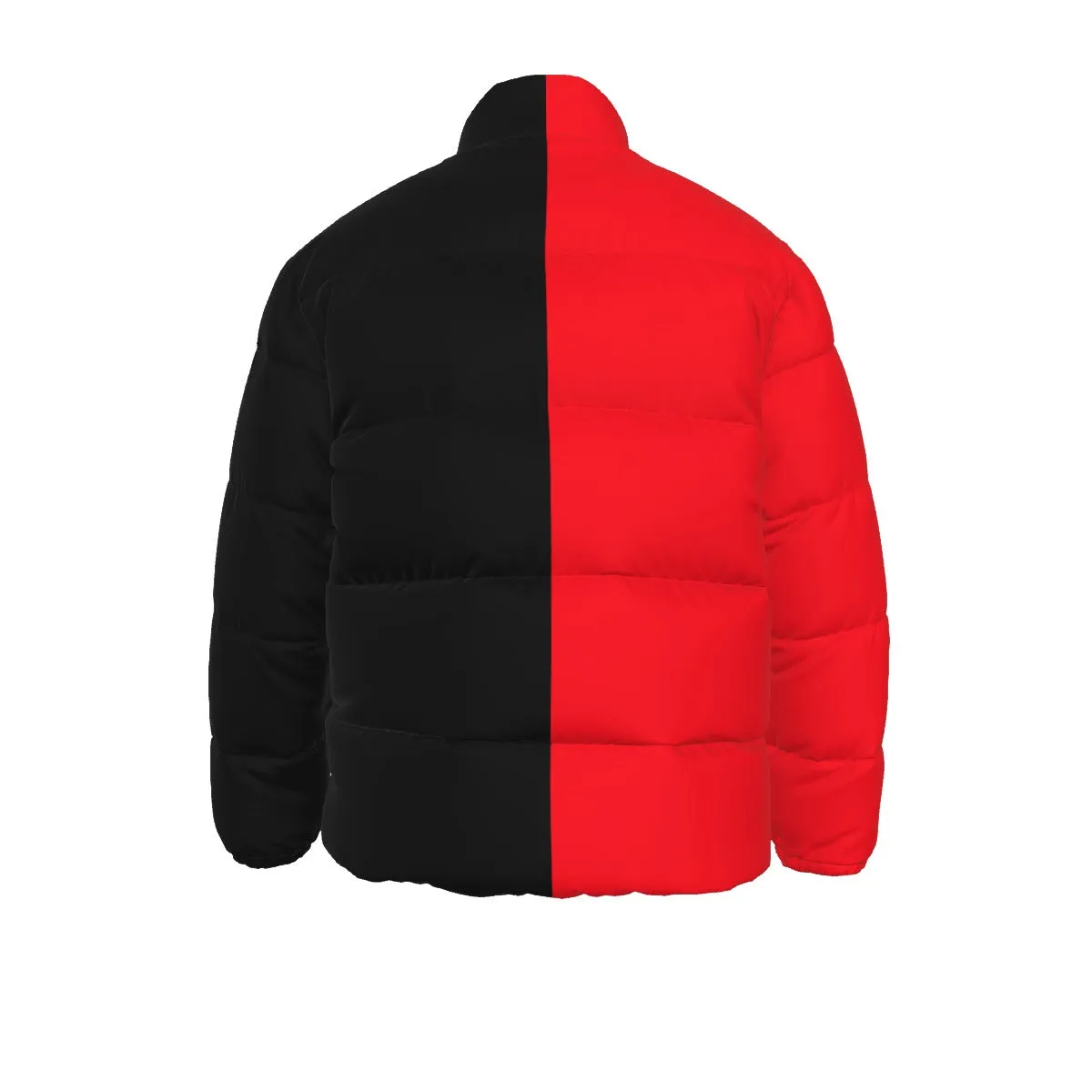 Sixty Eight 93 Logo White Red & Black Unisex Puffer Jacket